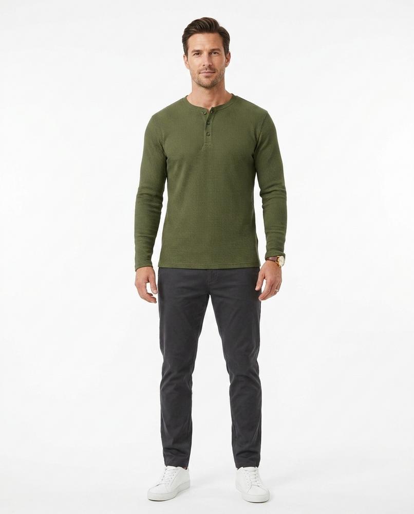 Nord Wear - Cotun | Waffle-Knit Henley Shirt Men