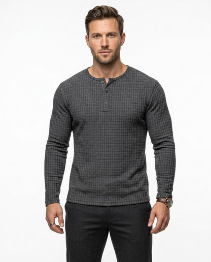 Nord Wear - Cotun | Waffle-Knit Henley Shirt Men