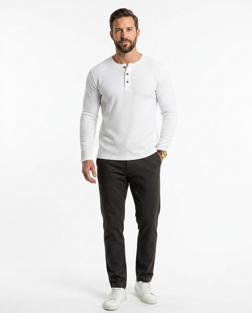 Nord Wear - Cotun | Waffle-Knit Henley Shirt Men