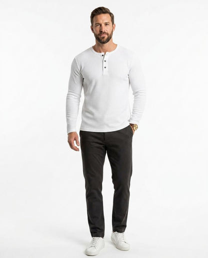 Nord Wear - Cotun | Waffle-Knit Henley Shirt Men