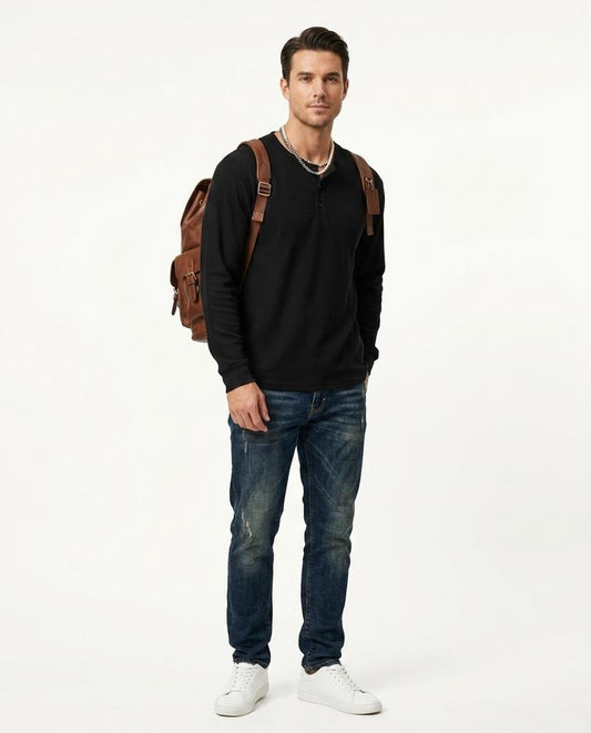 Nord Wear - Donan | Long-Sleeved Button-Placket Shirt Men
