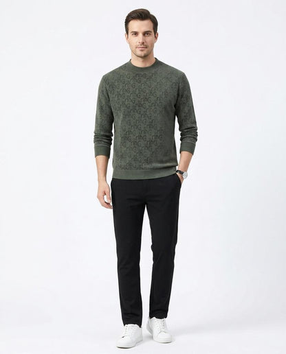 Nord Wear - Eelis | Logo-Patterned Mock Neck Sweater Men