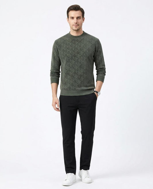 Nord Wear - Eelis | Logo-Patterned Mock Neck Sweater Men