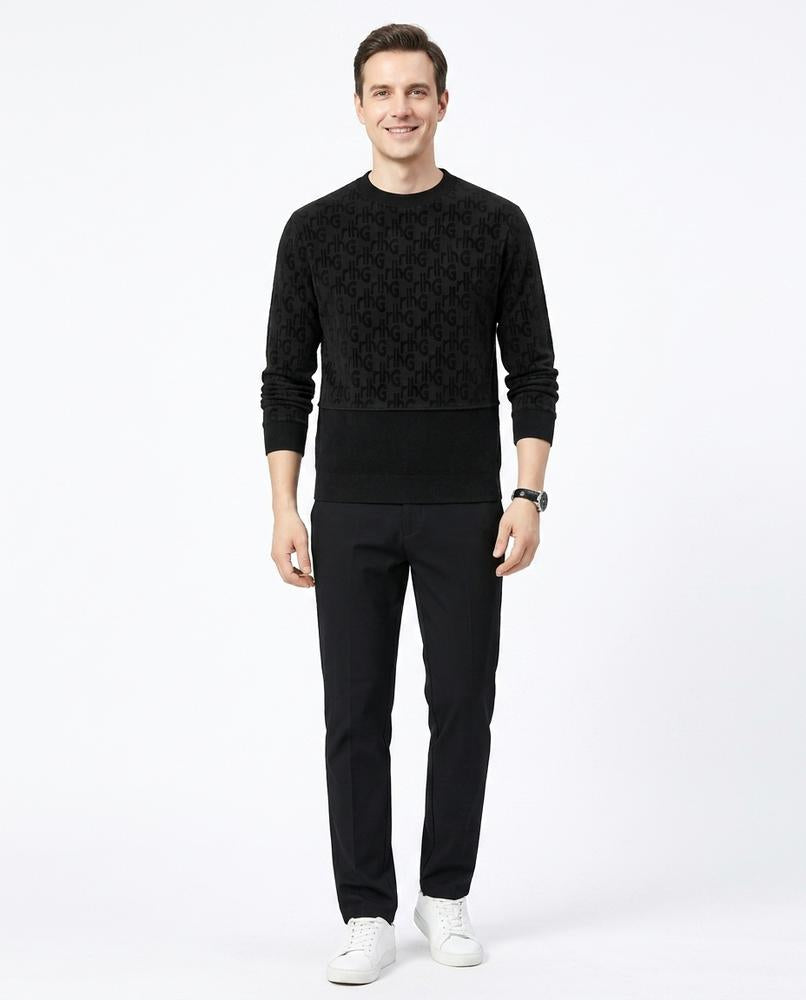 Nord Wear - Eelis | Logo-Patterned Mock Neck Sweater Men