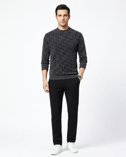 Nord Wear - Eelis | Logo-Patterned Mock Neck Sweater Men