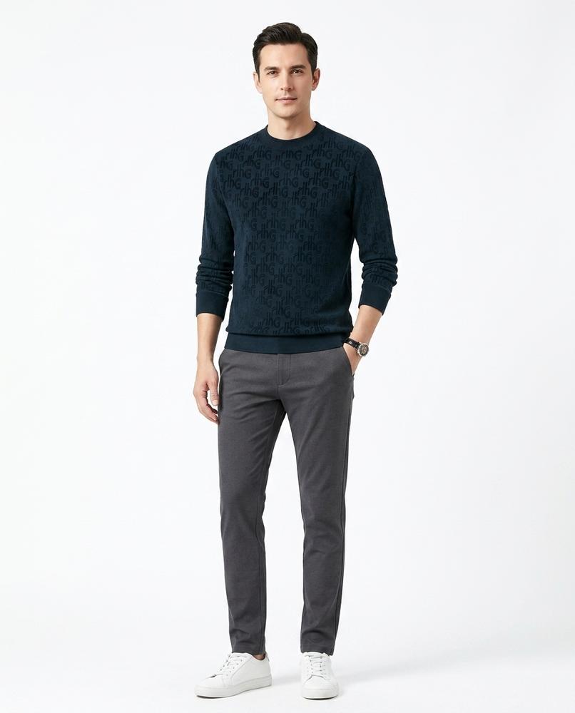 Nord Wear - Eelis | Logo-Patterned Mock Neck Sweater Men
