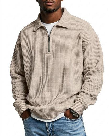 Nord Wear - Kopas | Waffle-Knit Quarter-Zip Sweater Men