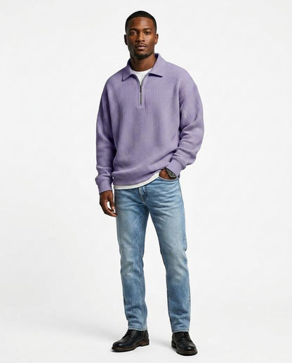 Nord Wear - Kopas | Waffle-Knit Quarter-Zip Sweater Men