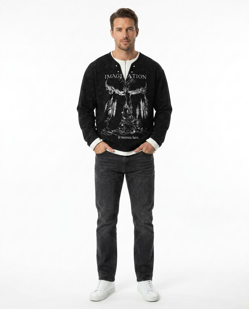 Nord Wear - Kemur | Printed Washed Sweatshirt Men