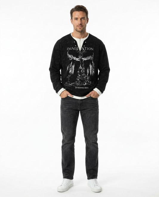 Nord Wear - Kemur | Printed Washed Sweatshirt Men