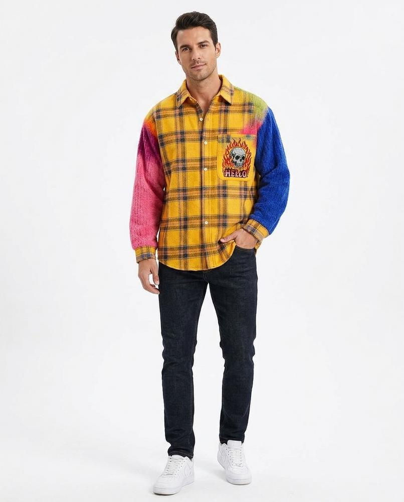 Nord Wear - Latak | Plaid Color-Block Shirt Men