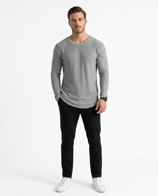 Nord Wear - Rutal | Waffle-Knit Curved-Hem T-Shirt Men