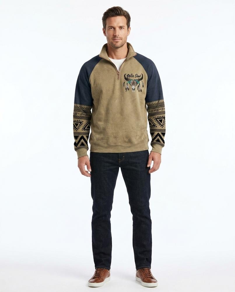 Nord Wear - Didem | Quarter-Zip Color-Block Sweatshirt Men