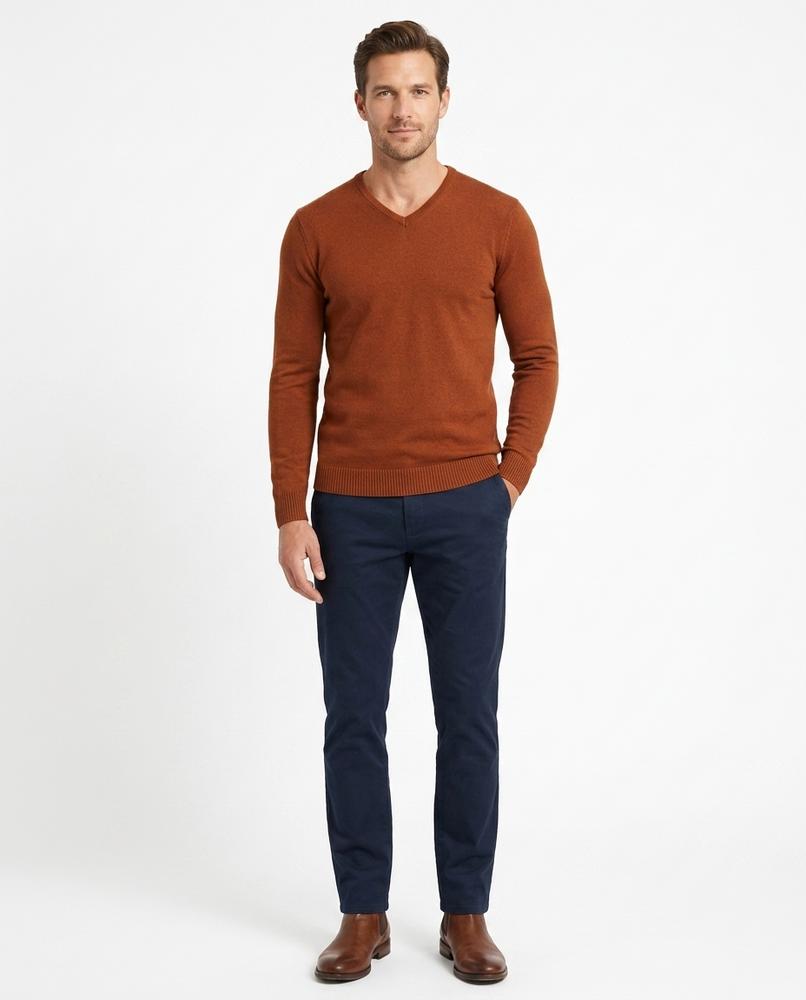 Nord Wear - Masov | Fine-Knit V-Neck Sweater Men