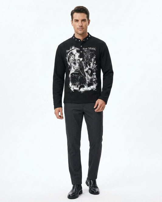 Nord Wear - Aamor | Graphic Print Henley Shirt Men