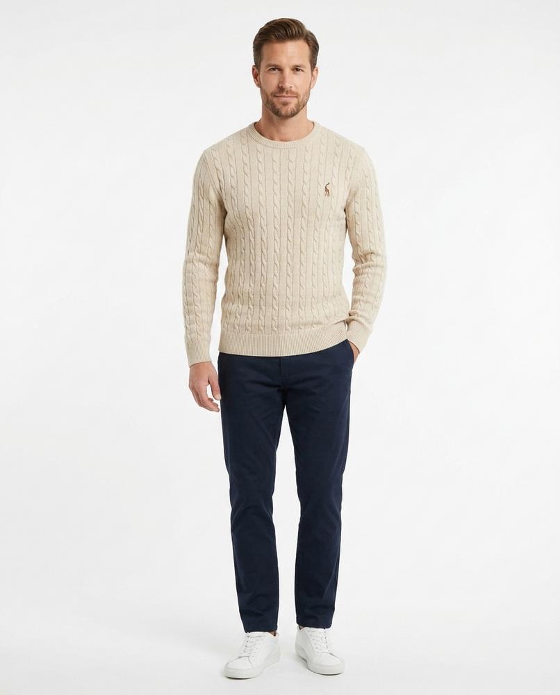 Nord Wear - Tepar | Cable-Knit Crewneck Sweater Men