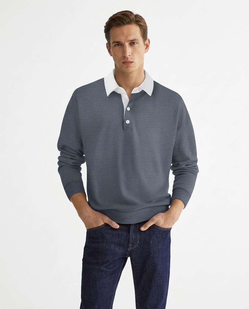Nord Wear - Zatis | Contrast-Collar Long-Sleeved Sweatshirt Men