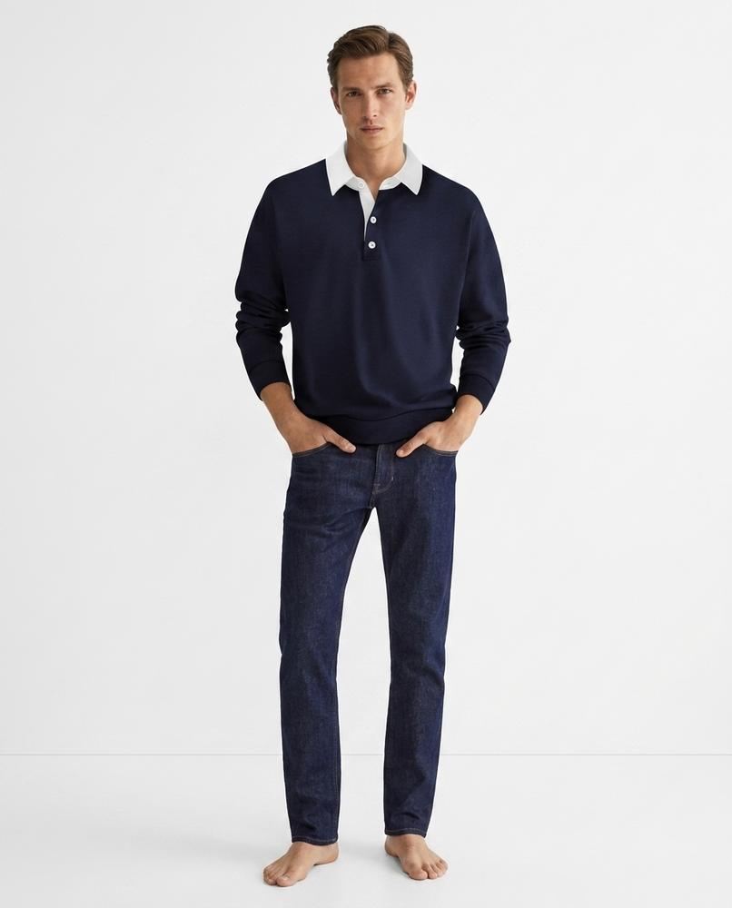 Nord Wear - Zatis | Contrast-Collar Long-Sleeved Sweatshirt Men