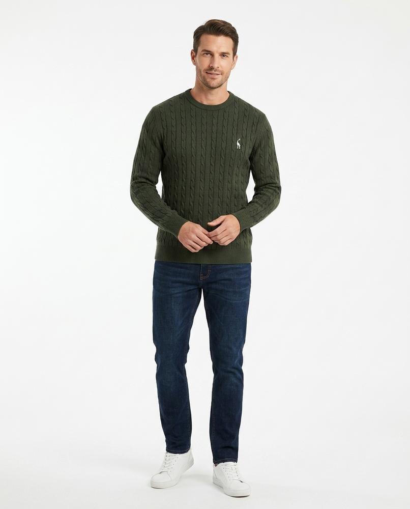 Nord Wear - Tepar | Cable-Knit Crewneck Sweater Men