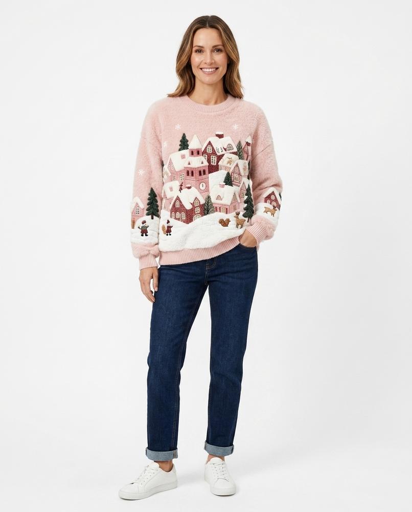 Nord Wear - Kamad | Fluffy Appliquéd Sweater Women