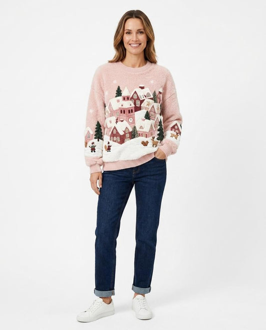 Nord Wear - Kamad | Fluffy Appliquéd Sweater Women