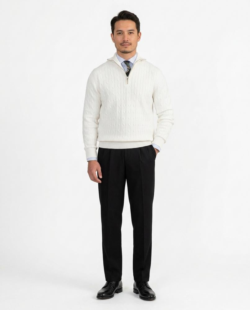 Nord Wear - Aopin | Cable-Knit Quarter-Zip Sweater Men