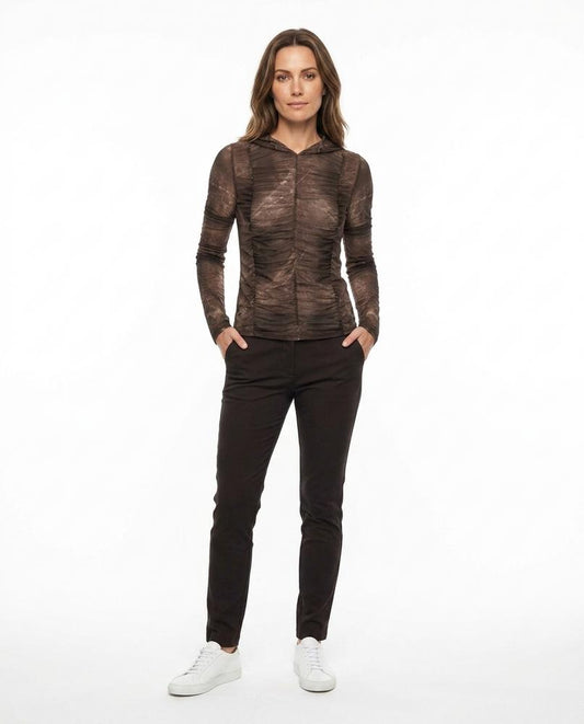 Nord Wear - Lihul | Sheer Ruched Hoodie Women