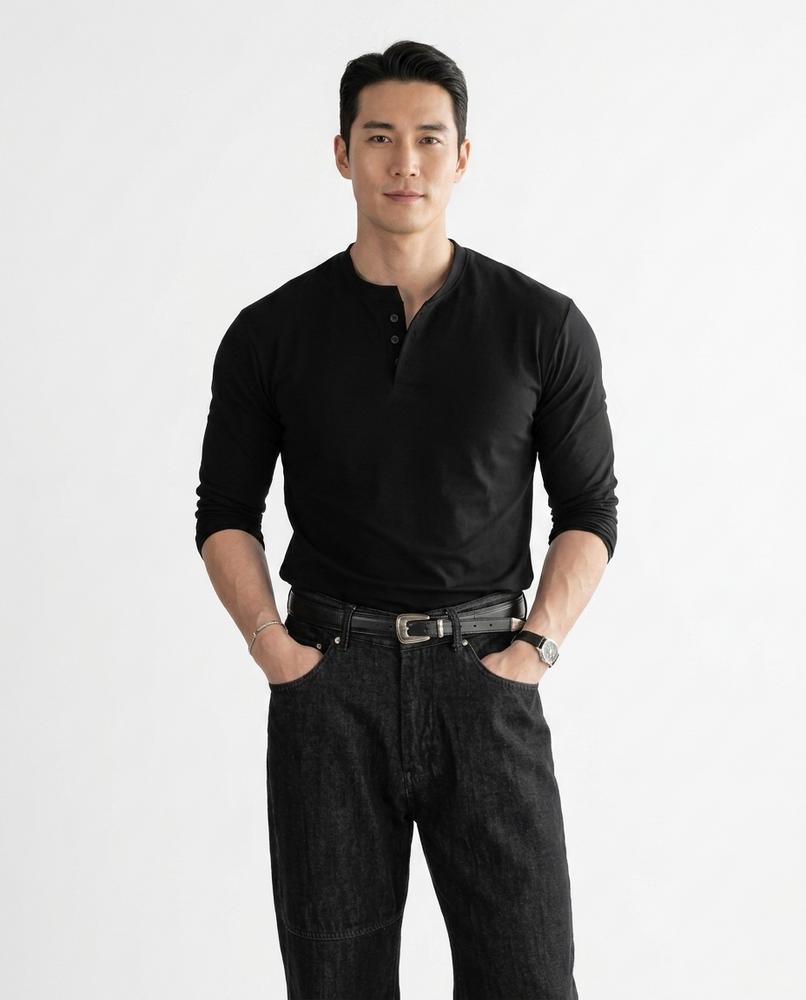 Nord Wear - Sehir | Long-Sleeved Henley T-Shirt Men