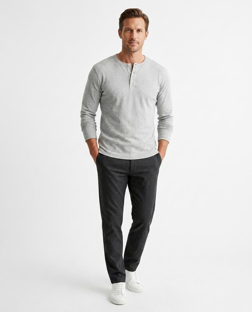 Nord Wear - Sehir | Long-Sleeved Henley T-Shirt Men
