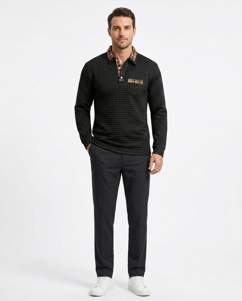 Nord Wear - Rufik | Quilted Contrast-Trimmed Sweater Men
