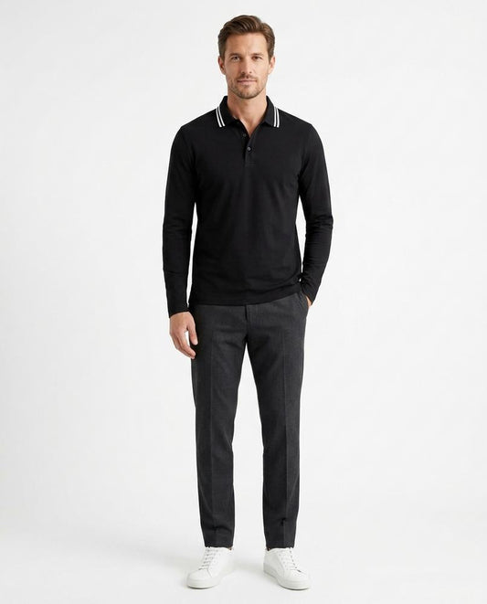 Nord Wear - Kuduv | Long-Sleeved Tipped-Collar Shirt Men