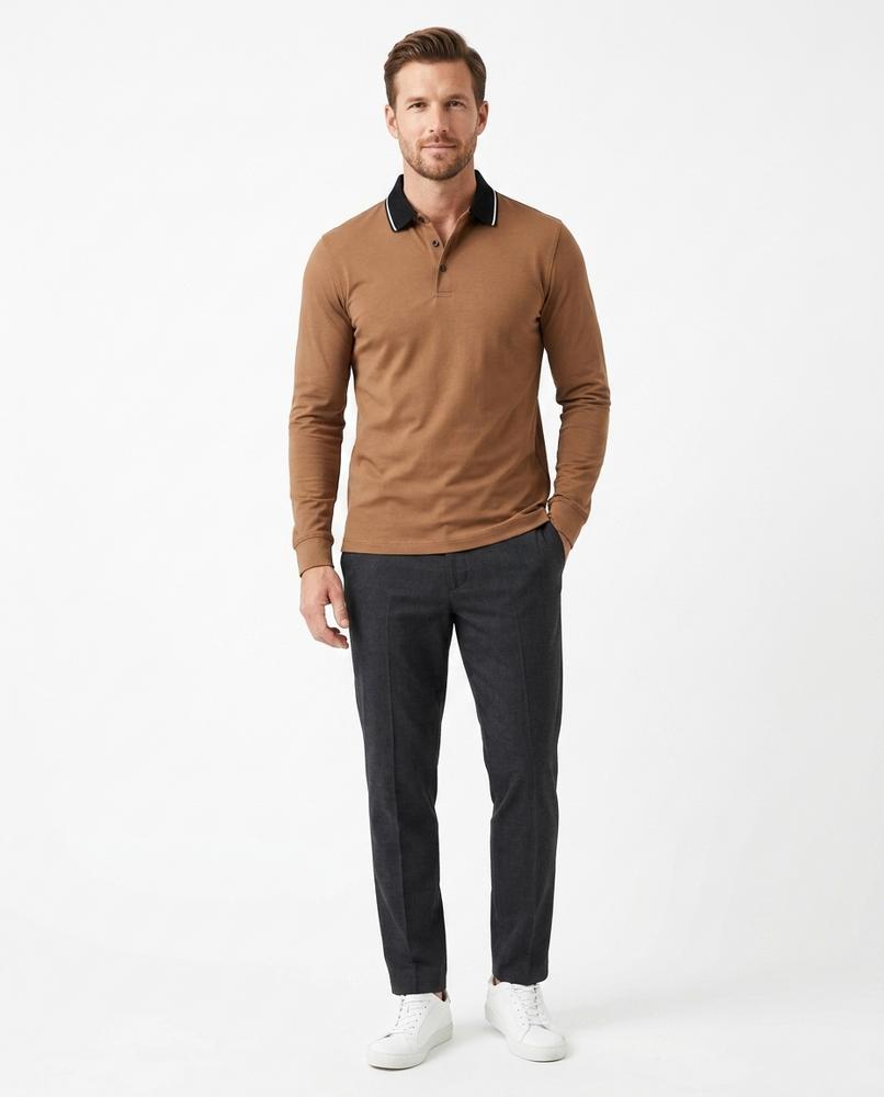 Nord Wear - Kuduv | Long-Sleeved Tipped-Collar Shirt Men