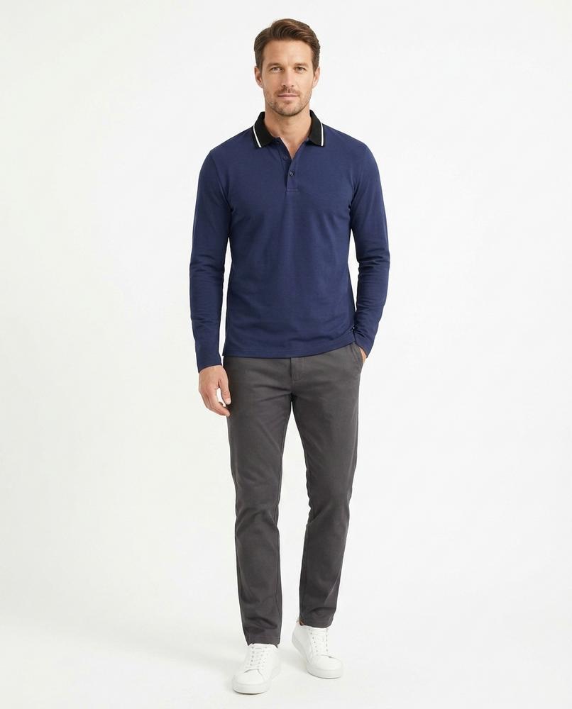 Nord Wear - Kuduv | Long-Sleeved Tipped-Collar Shirt Men