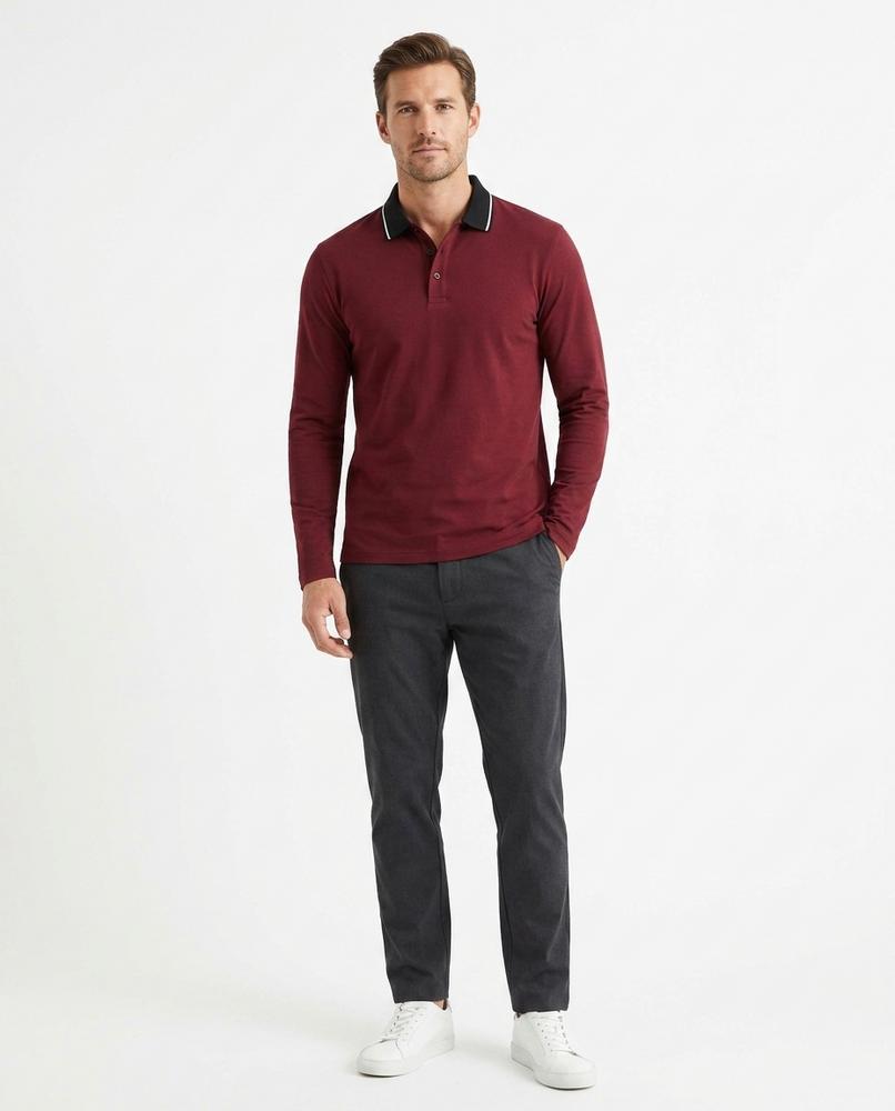 Nord Wear - Kuduv | Long-Sleeved Tipped-Collar Shirt Men