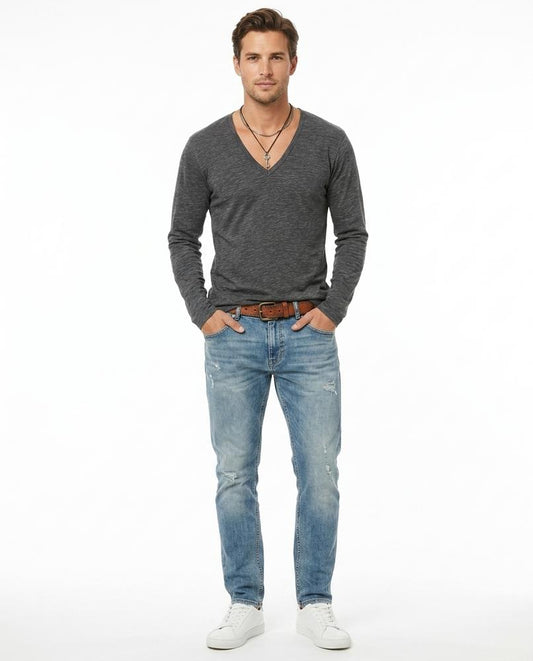 Nord Wear - Eilas | Melange V-Neck T-Shirt Men