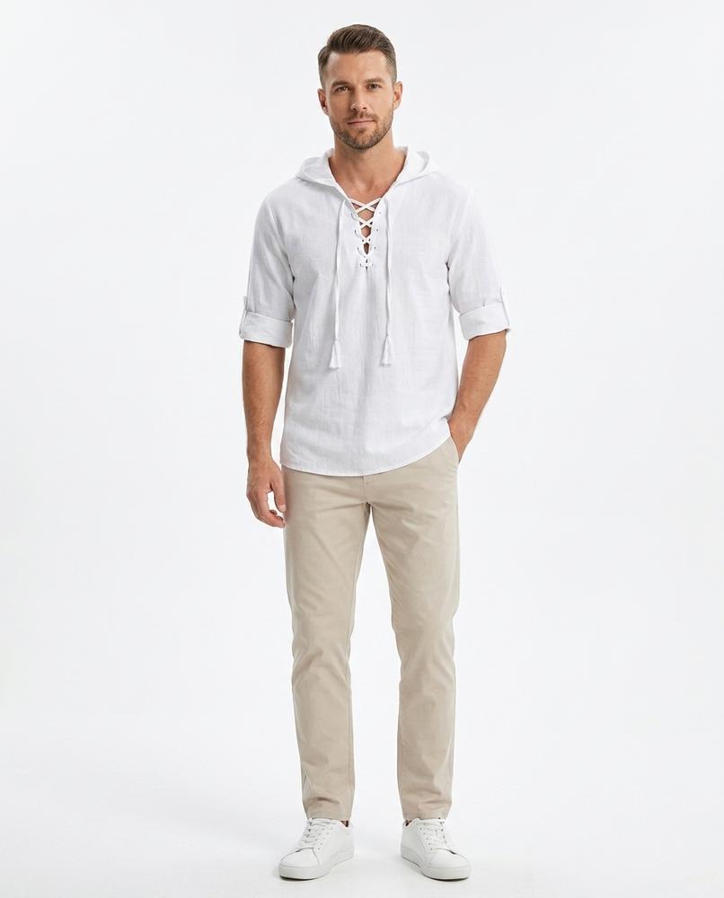 Nord Wear - Zowun | Hooded Lace-Up Shirt Men