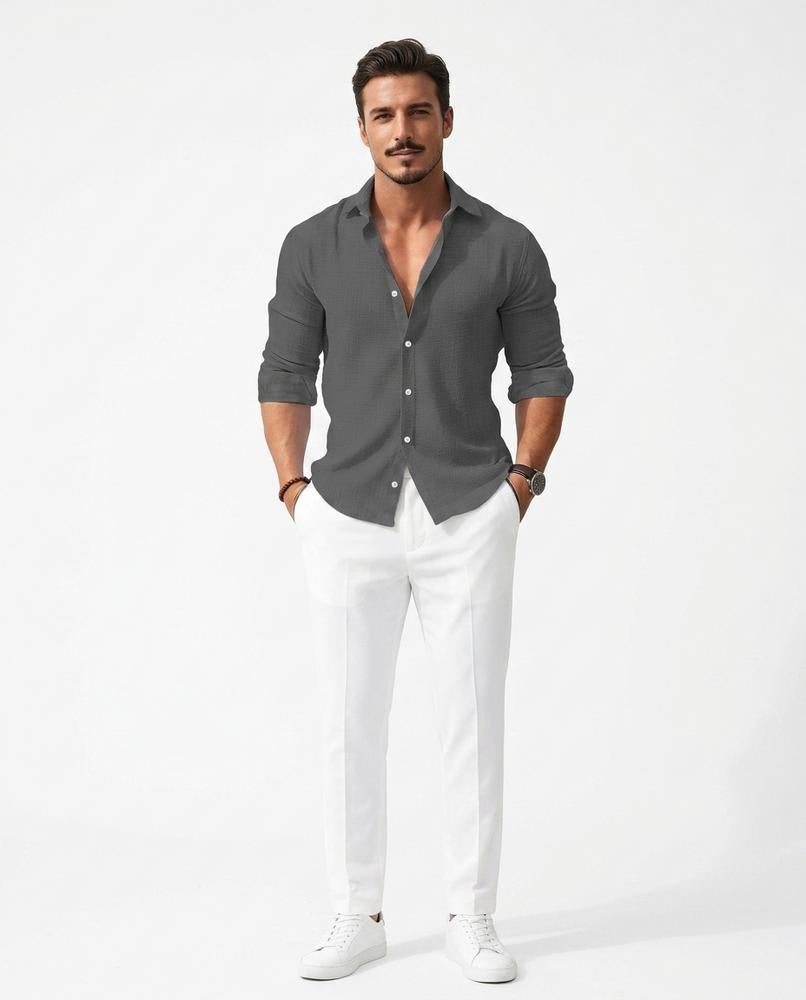 Nord Wear - Zipas | Textured Long-Sleeved Shirt Men
