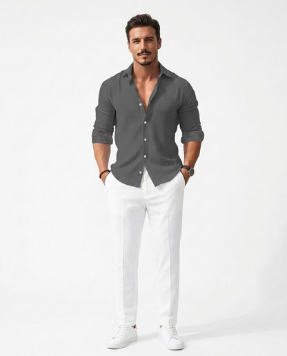 Nord Wear - Zipas | Textured Long-Sleeved Shirt Men