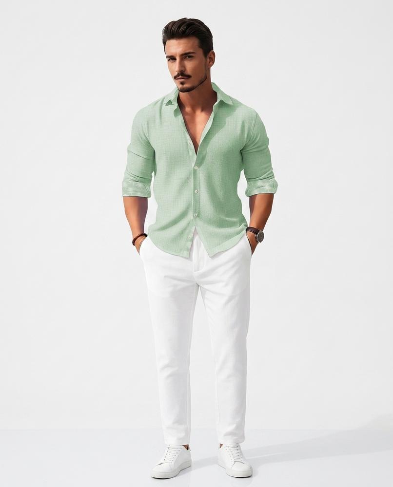 Nord Wear - Zipas | Textured Long-Sleeved Shirt Men
