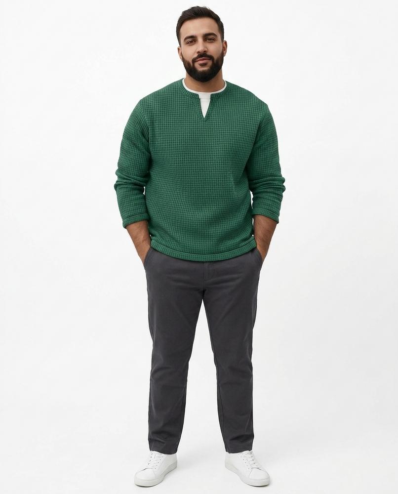 Nord Wear - Tovar | Textured Split-Neck Sweater Men