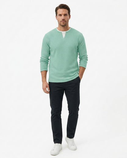 Nord Wear - Tovar | Textured Split-Neck Sweater Men