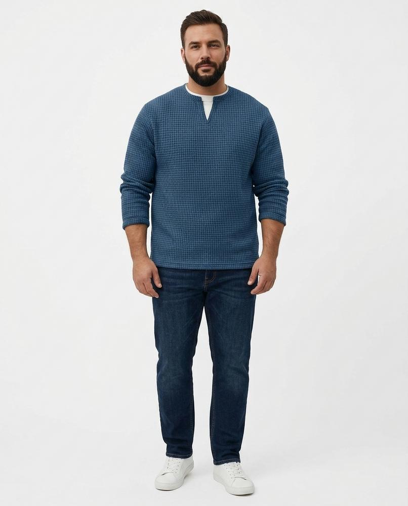 Nord Wear - Tovar | Textured Split-Neck Sweater Men