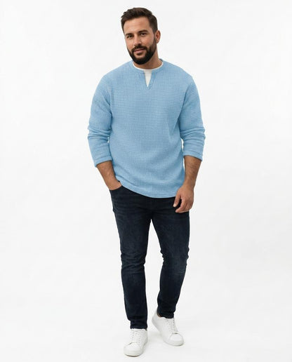 Nord Wear - Tovar | Textured Split-Neck Sweater Men