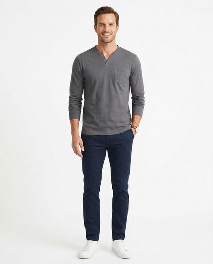 Nord Wear - Dalam | Long-Sleeved Buttoned T-Shirt Men