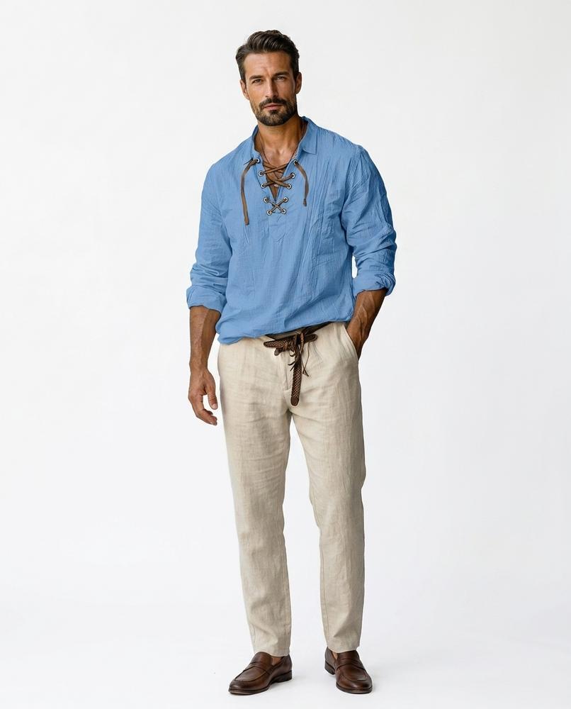 Nord Wear - Aivon | Lace-Up Long-Sleeved Shirt Men