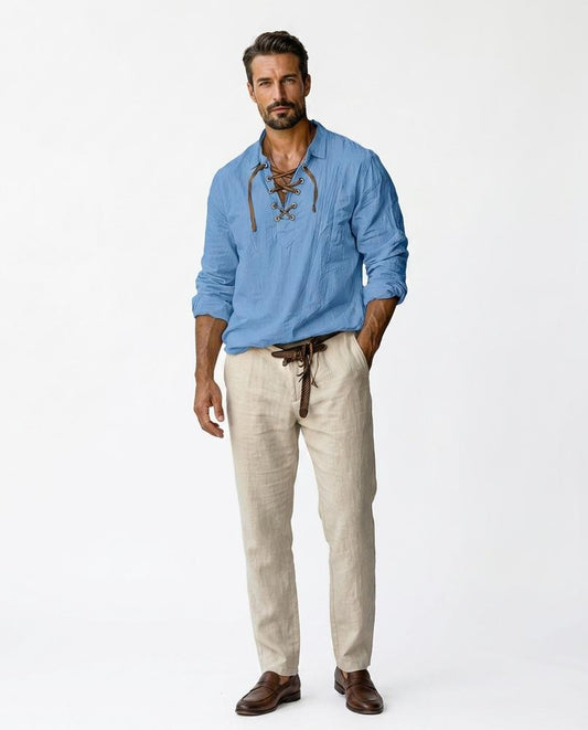 Nord Wear - Aivon | Lace-Up Long-Sleeved Shirt Men