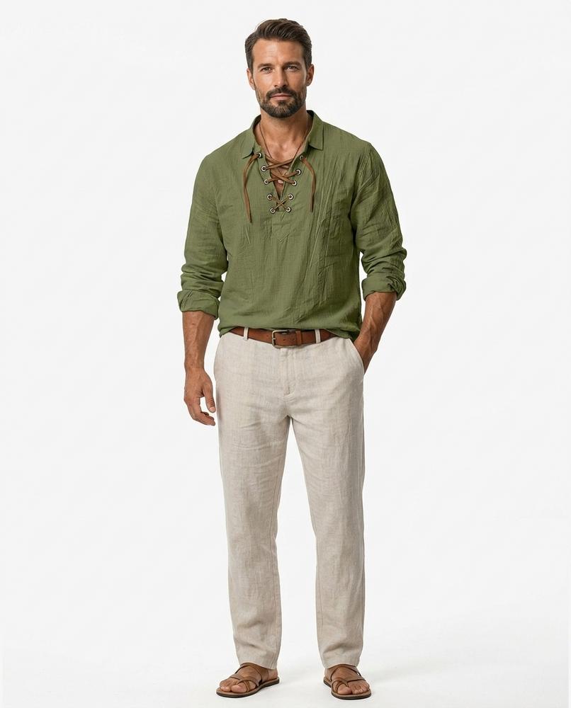 Nord Wear - Aivon | Lace-Up Long-Sleeved Shirt Men