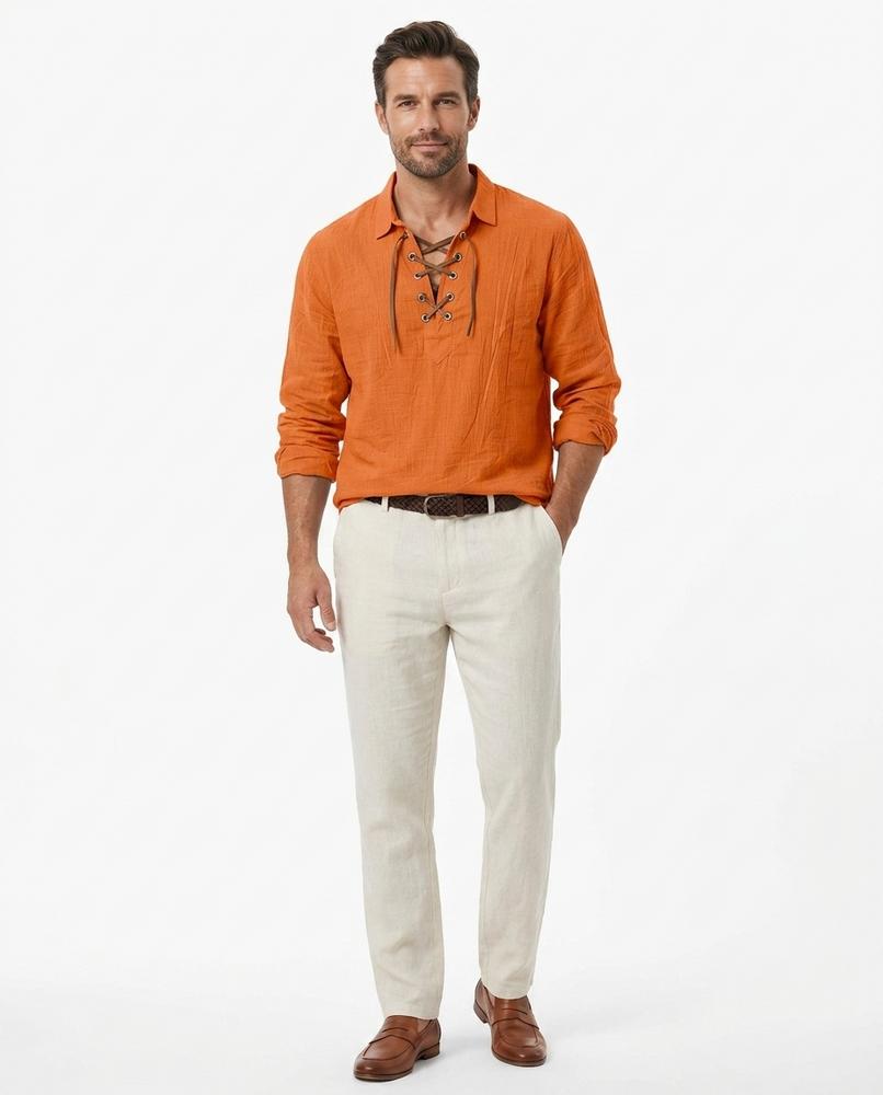 Nord Wear - Aivon | Lace-Up Long-Sleeved Shirt Men