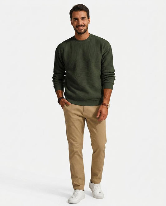 Nord Wear - Katen | Waffle-Knit Crewneck Sweater Men