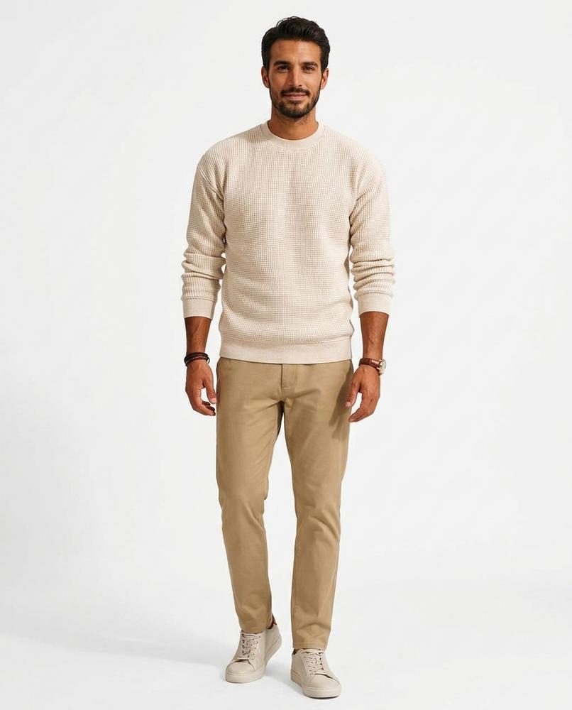 Nord Wear - Katen | Waffle-Knit Crewneck Sweater Men